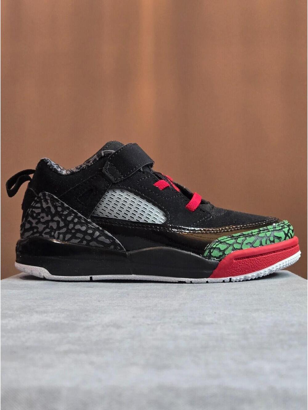 Jordan Spizike Low Cement Black Varsity Red FQ3952-060 Size 10C New In Box NIB